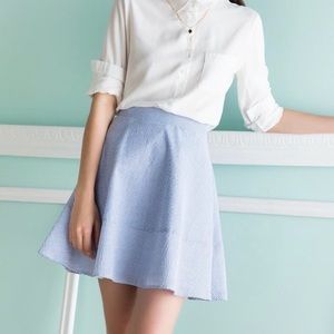 NWT Francesca’s Sear Sucker Skirt Women’s Small